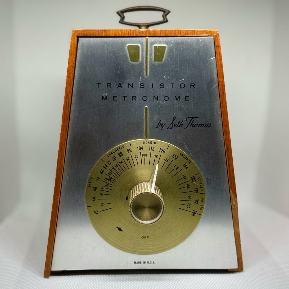 Vintage Seth Thomas Transistor Metronome (Model 970.000)